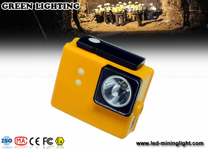 PC 6.4ah 3.7v Battery Cree Led Mining Light, Lampu Penambang Untuk Topi Keras