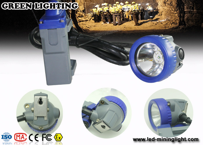 IP68 Waterproof 1.67W Led Cap Lamp Lampu Pertambangan Bawah Tanah Dengan Baterai Li Ion