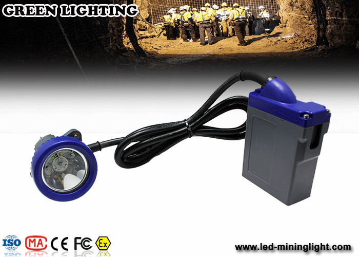 Lampu Penambangan LED Kuat 4000lux, Lampu Kepala Penambangan Darurat Dengan Baterai Li Ion 6.6Ah 3.7V