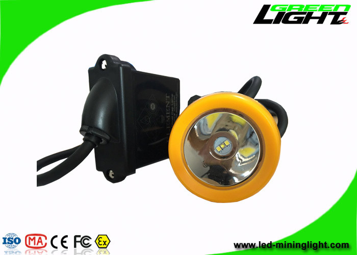 Lampu Depan LED Tahan Air Isi Ulang 10000 Lux Dengan Warna Oranye / Hitam