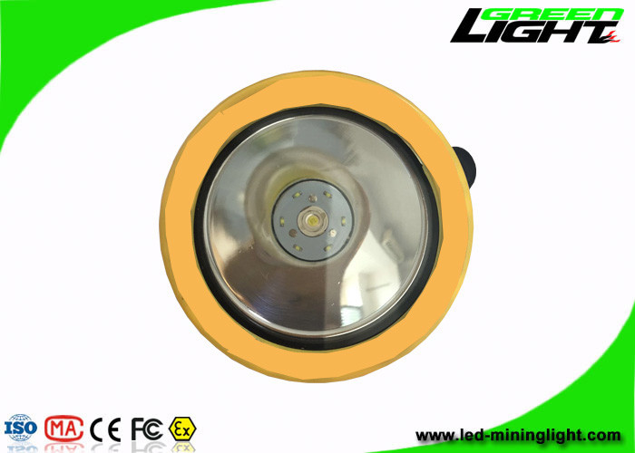 Yellow / Black Miners Helmet Light2.2Ah 3.7V 191g Berat Untuk Darurat Bawah Tanah