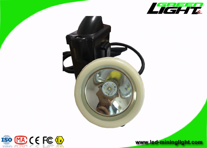 Lampu Cap Penambang LED Isi Ulang Daya Otomatis - Mati Dengan Warna Hitam Dan Putih