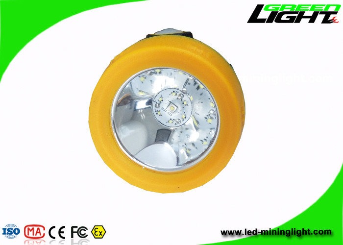 10000lux Brightness Rechargeable Miners Headlamp 170g Berat Dengan Shell Berwarna-warni