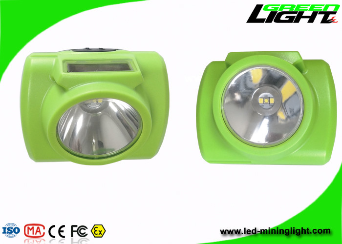 Kecerahan Kuat 15000lux Miners Cap Lamp 1,78 Watt 4 Jam Waktu Pengisian Dengan port pengisian USB magnetik