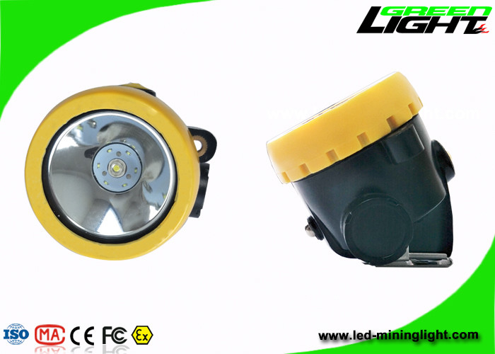 Lampu depan PC Meterial Cordless Mining Kuning Nirkabel Secara Intrinsik Dengan Baterai Li - Ion 2.2ah