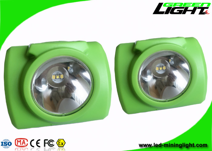 Cordless Rechargeable Miners Headlamp Safety Explosion Proof 3.7V Warna Hijau