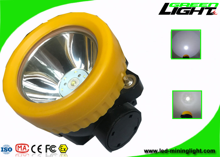 Lampu Pertambangan Tanpa Kabel Bawah Tanah 191g Ringan 1000 Siklus Baterai Penambang Cap Lamp