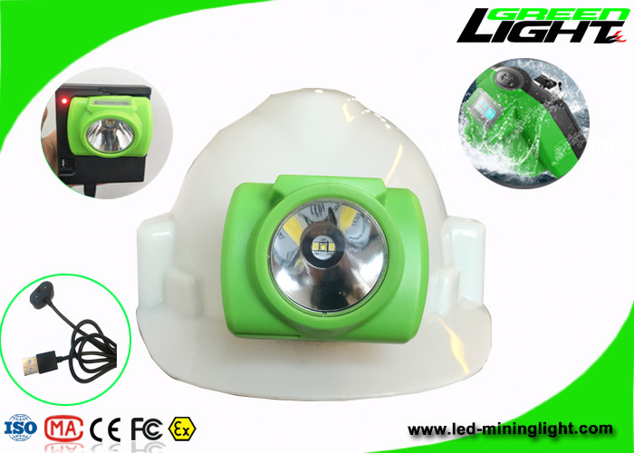 Undergroud LED Mining Light Lighweight OLED Screen 3.7V 14-16hrs Waktu Kerja