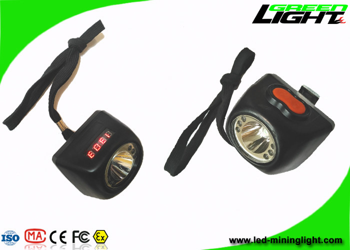 Lampu Tambang Tanpa Kabel Terintegrasi CREE LED 5.7Ah 8000lux Lampu Helm Layar Digital