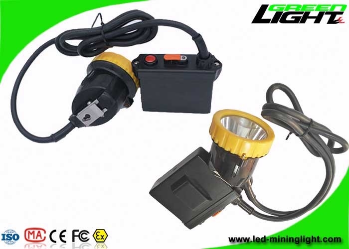 3.7W Lampu Penambang Batubara Lumen Tinggi 50000 Lux IP67 Tahan Air 11.2Ah Kapasitas Baterai Besar