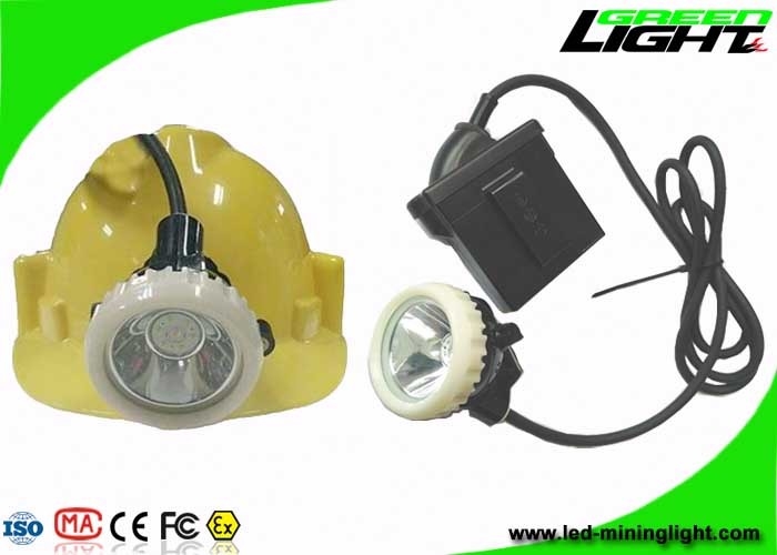 High Beam Corded Cree LED Mining Light Headlamp 10000lux 6.6Ah Kapasitas Baterai