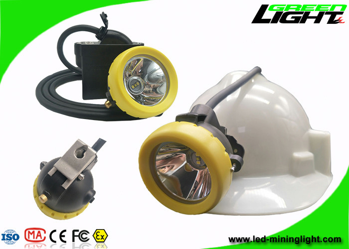 1000 Siklus Baterai Headlamp Led Daya Tinggi, Lampu Cap Tanpa Kabel 7.8Ah Dengan Pengisi Daya USB