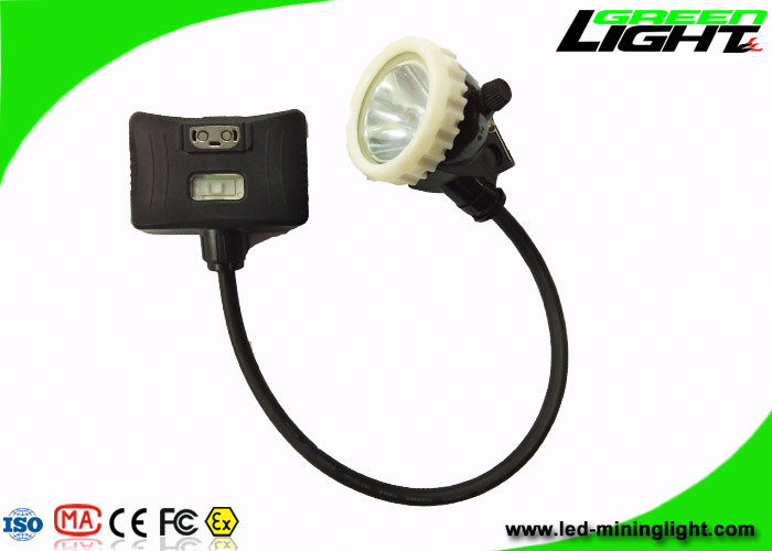 Semi Corded Led Mining Headlamp 5.2Ah 1000lux Brightness Dengan Peringatan Daya Rendah