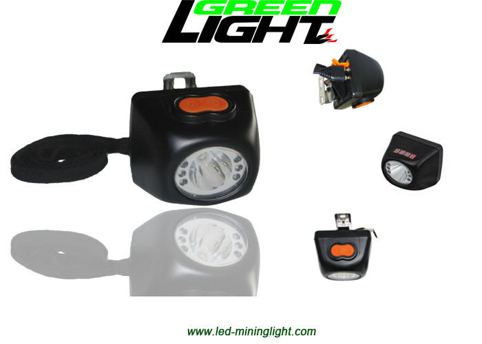 Lampu LED Miners Cap Ukuran Kecil 8000LUX 221lum Kecerahan Dengan Layar Digital