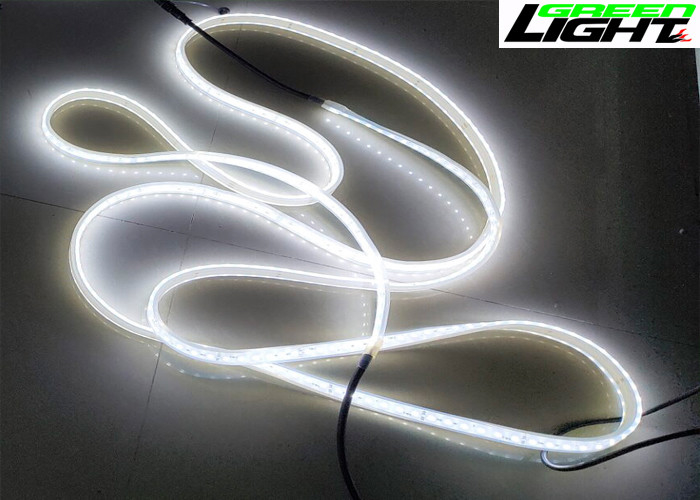 All In One Moulding LED Lampu Strip Fleksibel Bahan Silikon Warna Putih Hangat / Dingin