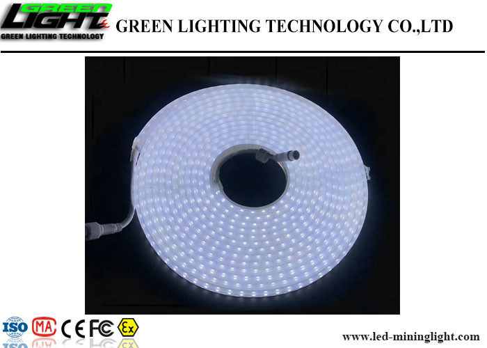Soft Silica Gel Flexible Adhesive Led Strip Lights Cool White 110V 240V Tegangan Tinggi