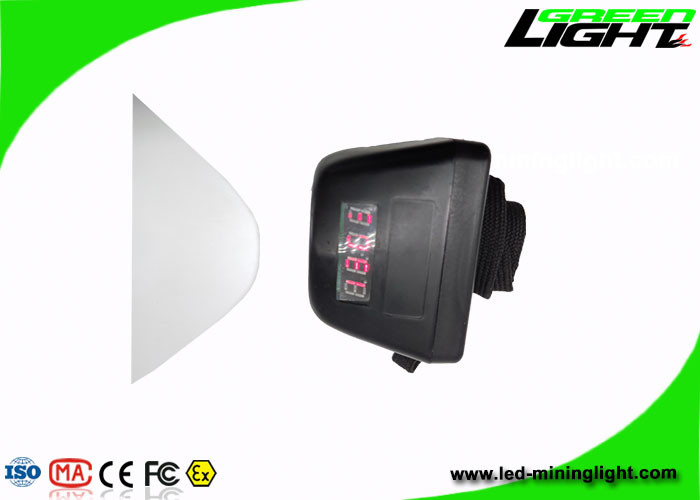 8000lux Brightness Cordless Led Miners Cap Lamp 5.7Ah Battery Untuk Bawah Tanah
