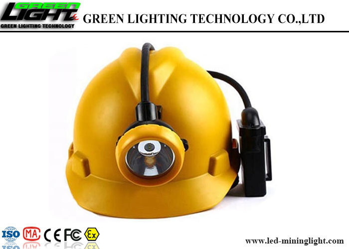 6.6Ah Battery Cordless Miners Cap Lamp 3.7V Kecerahan Yang Kuat Dengan Pengisi Daya USB