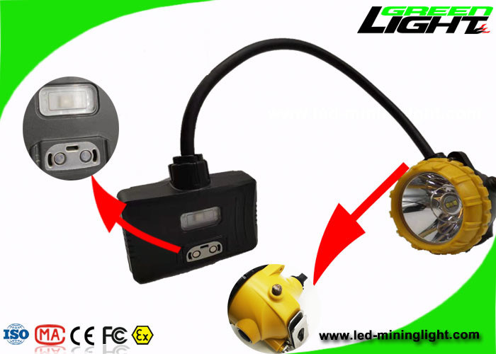 15000lux Brightness Semi Corded Mining Lamp Lampu Peringatan Paket Baterai Panasonic