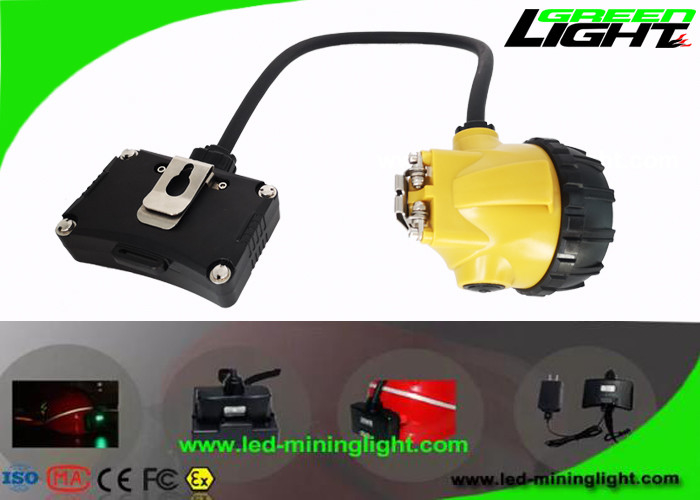Semi Corded Cap lED Lampu Terowongan Lampu Kecerahan Tinggi 6.8ah Baterai Panasonic