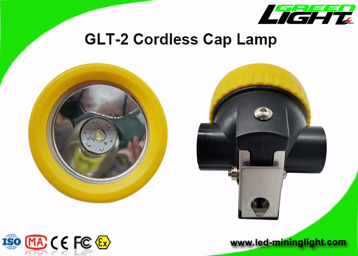 Safety Head Cordless Mining Cap Lamps Led Helmet Light Kapasitas Baterai 2.2ah