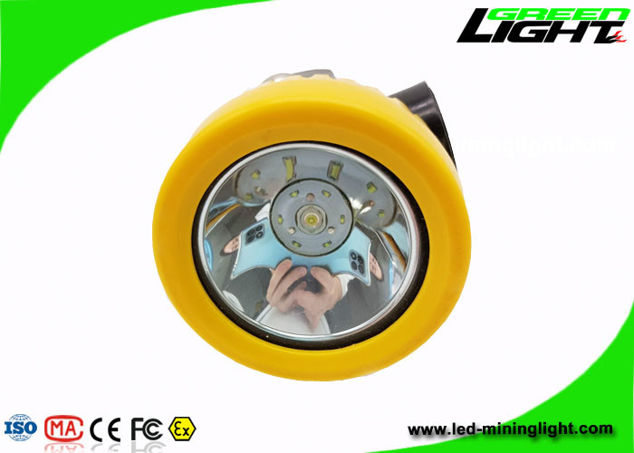 2.2Ah 5000Lux Cordless LED Mining Headlamp 0.74W Dengan Cradle Charger