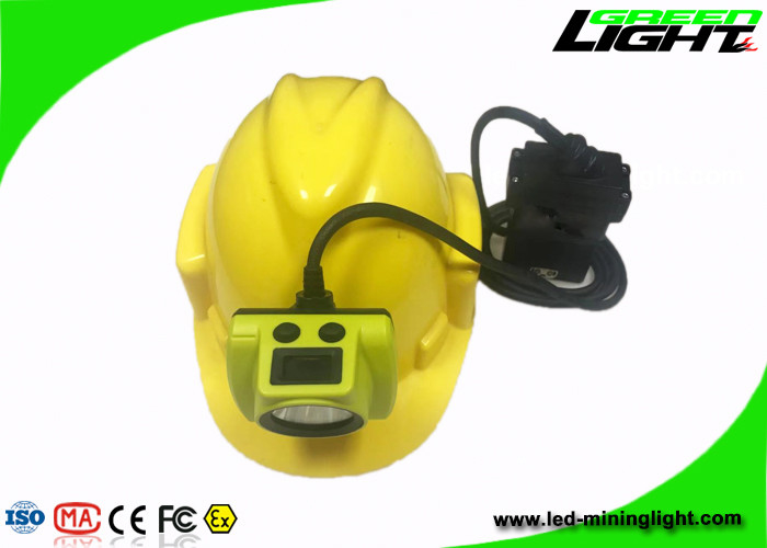 13.6Ah Lampu Pertambangan Batubara Baterai Panasonic USB 25000Lux 530lum IP68 Waterproof Miner Cap Lamp