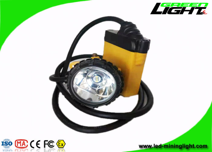 10.4Ah 25000Lux Led Safety Cap Lamp SOS Explosion Proof GL12-A Dengan Kabel