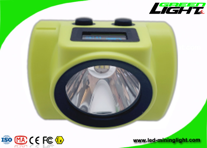 IP68 Lampu Led Pertambangan Tahan Air 18000lux Layar OLED Magnetic USB Pengisian Cordless Miner Cap Lamp dengan SOS