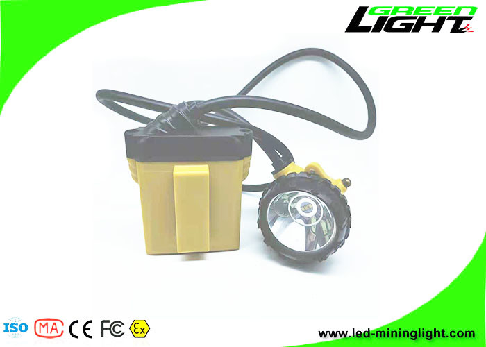 25000Lux Led Miner Cap Lights 10.4Ah SAMSUNG Battery Explosion Proof untuk Penambangan Bawah Tanah