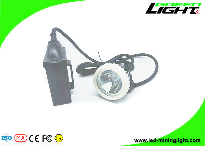 10000Lux LED Miners Cap Lamp Baterai Lithium Isi Ulang 1.67W 6600mAh ABS PC Tahan Air