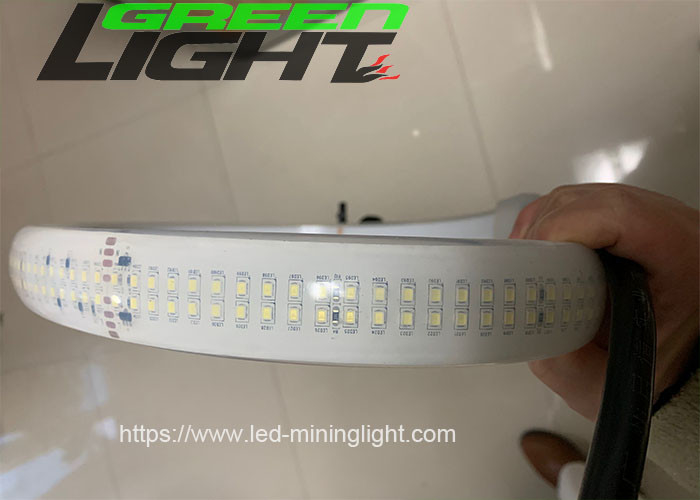 2230lum/m Silicone Led Strip Light Double Row DC36V/AC110V/220V SMD5050 30W/M Warna Putih