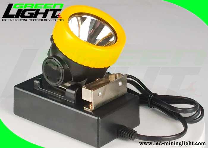Safety Cordless Miners Cap Lamp 5000LUX Dengan Baterai Isi Ulang 3.4Ah