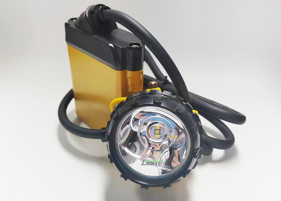 Lampu Tambang Batubara 348lum 3W LED Isi Ulang, Lampu Kepala Keselamatan Penambang, Kapasitas Baterai Besar 10.4Ah