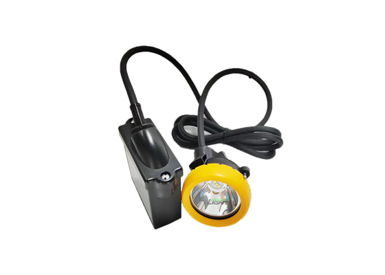 10000lux 18 jam Waktu pencahayaan Led Lampu Tambang Batubara Safety Cap Lamp 7.8Ah IP68 Penambang Helm Lamp
