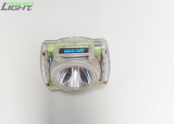 Lampu Penambangan Batubara Led Tanpa Kabel Cap Lampu IP68 OLED Screen 20000lux Lampu Penambang