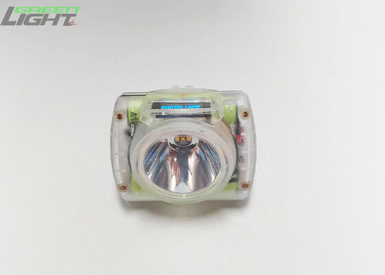 Lampu Cap Penambang Batubara yang dapat diisi ulang 13000 Lux IP68 Lampu Helm Waterproof dengan Layar OLED